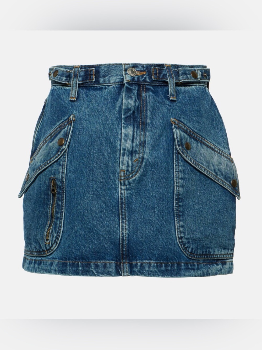 RE/DONE Racer denim miniskirt 28